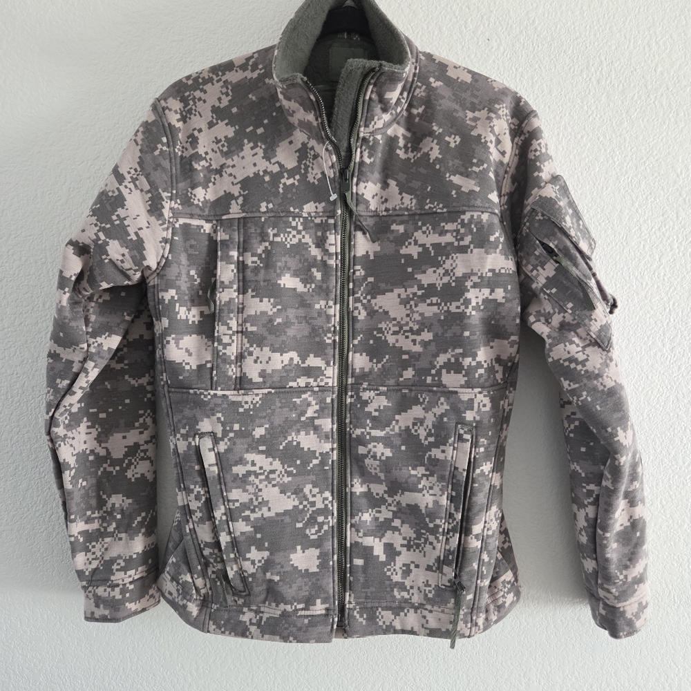 Men's Digital Camo Utility Jacket - Gray